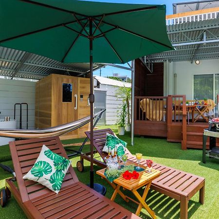 Villa 新規オープン サウナ Bbq ジャグジー付き 最大7名 無料駐車場4台 ビーチまで車で5分 Sky House Uruma Exterior foto